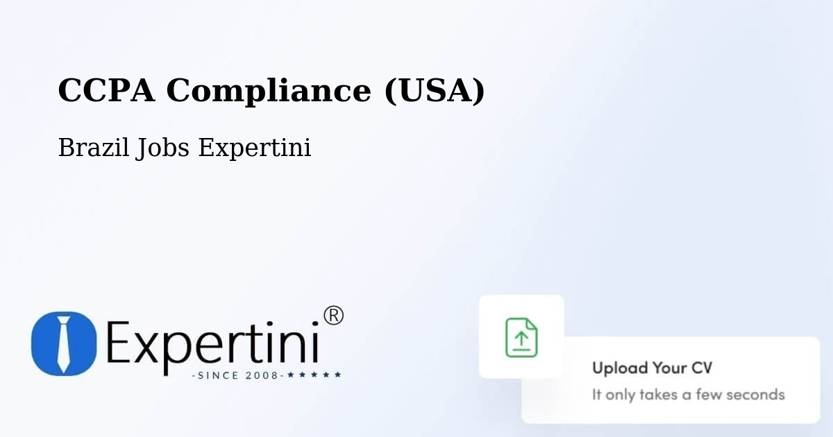 CCPA Privacy Rights & Compliance Notice – Serro - Brazil Jobs Expertini
